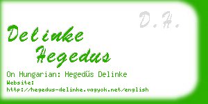 delinke hegedus business card